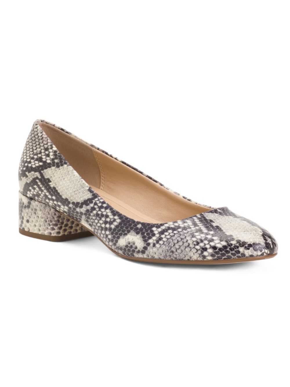 NIB Dune London Bracket reptile print pump 9M